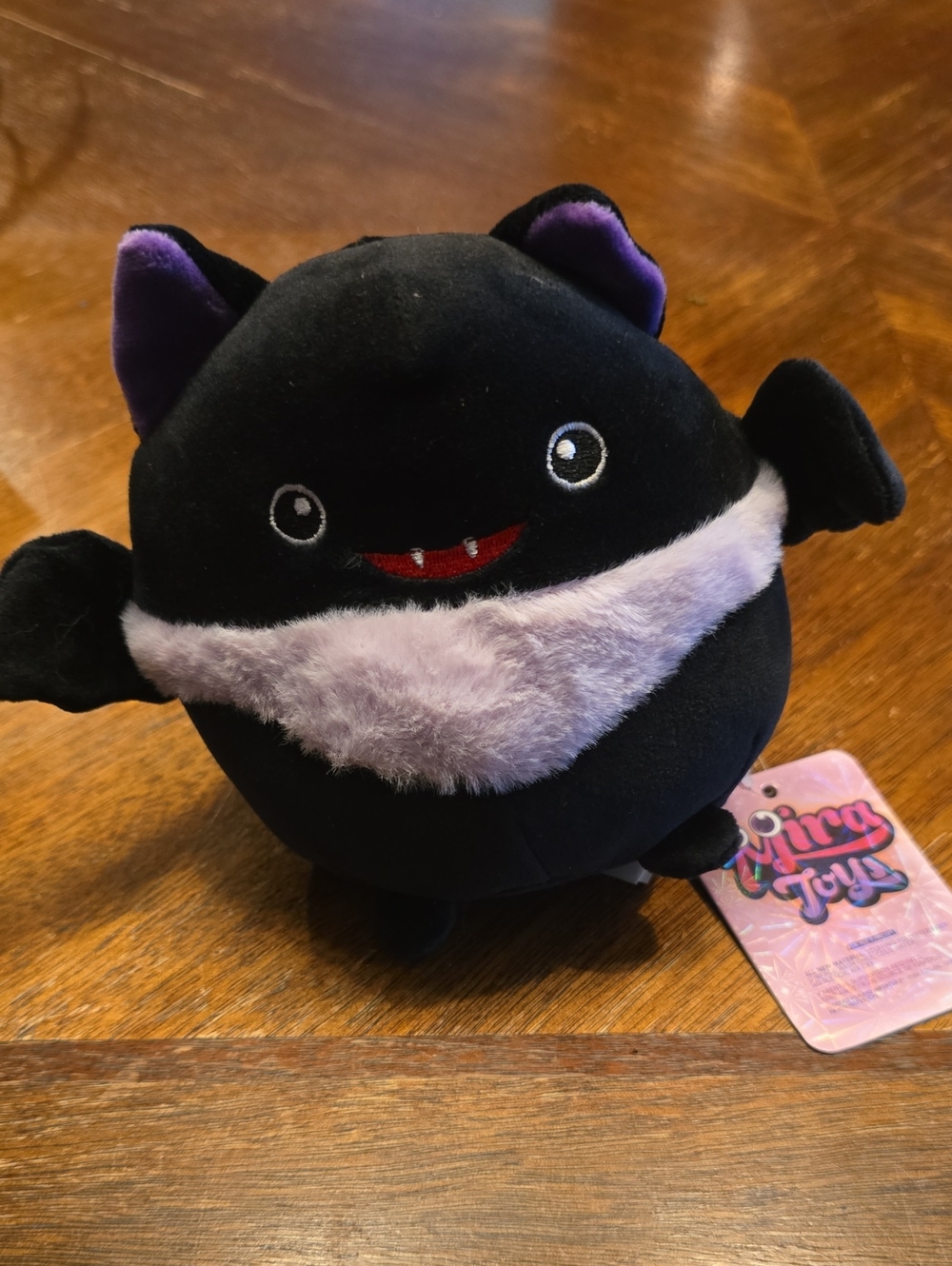 Plush Black Bat And Pumpkin Stuffed Toy